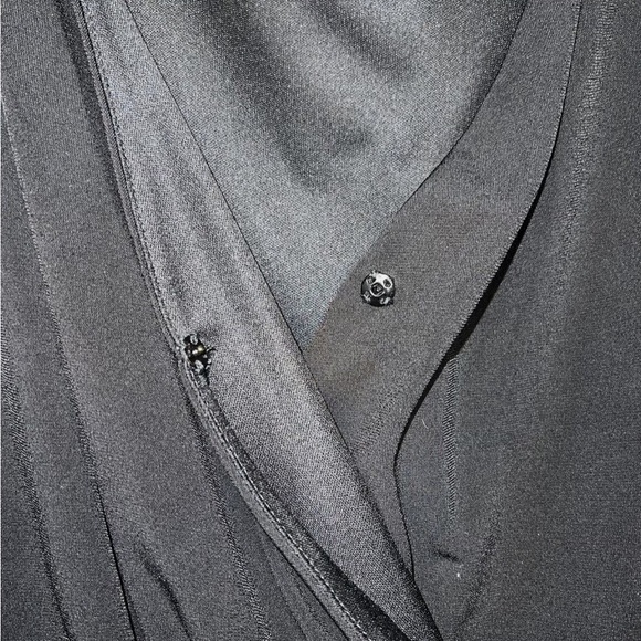 White House Black Market Sz 6 Jumpsuit Black Sleeveless Slinky Formal Wear - Picture 6 of 8